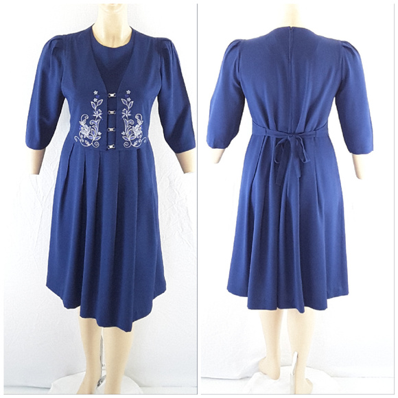 Sue Brett Collection Dresses & Skirts - PLUS* SUE BRETT COLLECTION, Faux Vest Dress, sz 2X